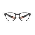 Karen - Oval Black-Orange Glasses for Men