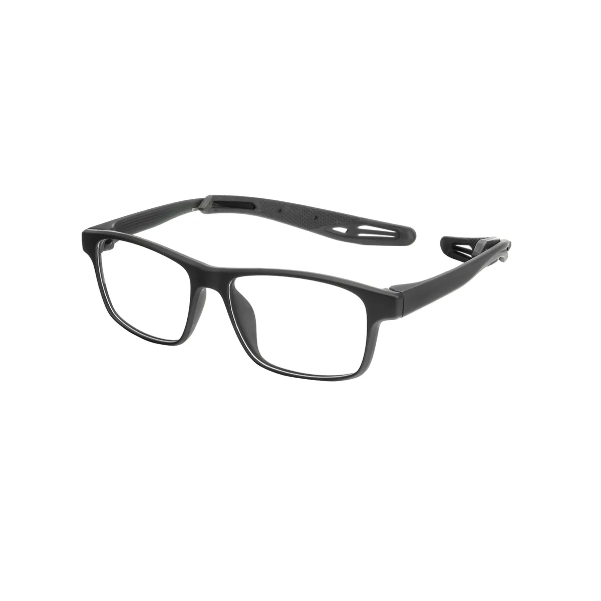 Rankin - Rectangle Black Glasses for Men