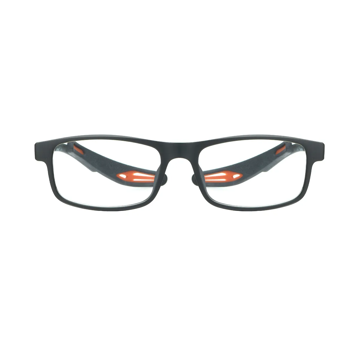 Sports Rectangle Black  Eyeglasses for Men