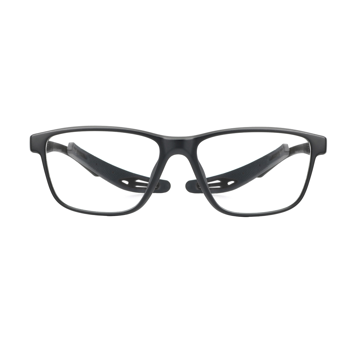 rectangle black-gray eyeglasses