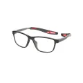 Weeks - Rectangle Black-Red Glasses for Men
