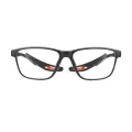 Weeks - Rectangle Black-Orange Glasses for Men