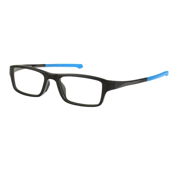 rectangle black-blue eyeglasses