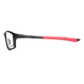 George - Rectangle Black-Red Glasses for Men & Women