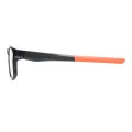 Darwin - Square Black-Orange Glasses for Men