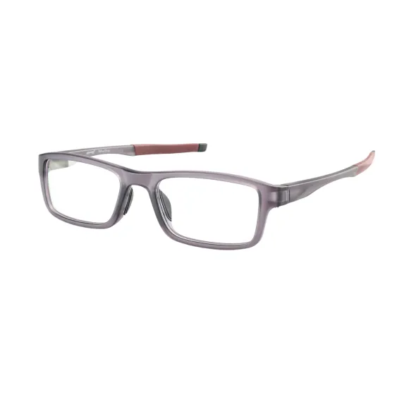 rectangle gray-red eyeglasses