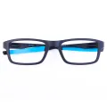 Myron - Rectangle Black-Blue Glasses for Men