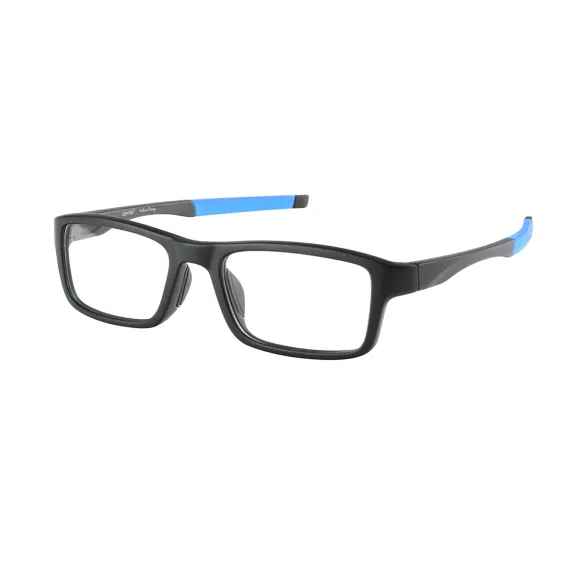 rectangle black-blue eyeglasses