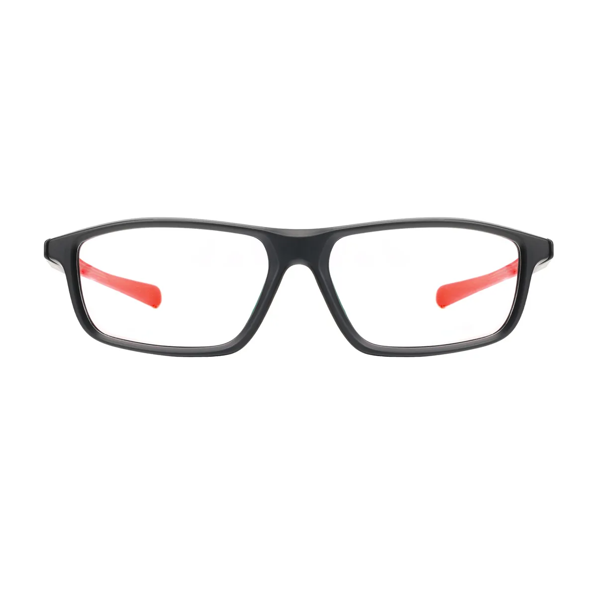 Sports Oval Black-Red  Eyeglasses for Women & Men