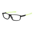 Abramson - Rectangle Black-Green Glasses for Men & Women