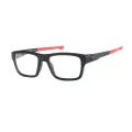 Hawthorne - Rectangle Black-Red Glasses for Men