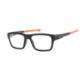 Hawthorne - Square Black-Orange Glasses for Men