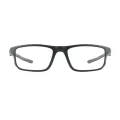 Ned - Rectangle Black-Gray Glasses for Men