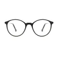Gaye - Oval Black Glasses for Women