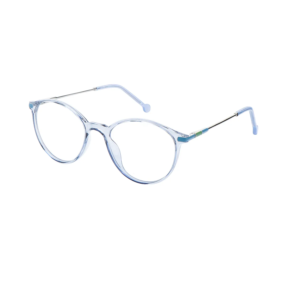 Fashion Oval Blue Glasses for Women