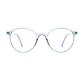 Gaye - Oval Blue Glasses for Women