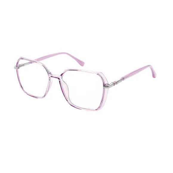 square purple eyeglasses