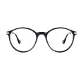 Maxine - Round Black Glasses for Women