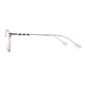 Maxine - Round Purple Glasses for Women