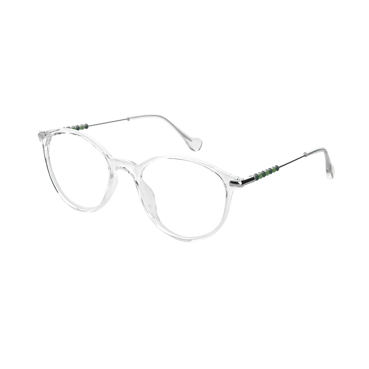 Maxine - Round Translucent Glasses for Women