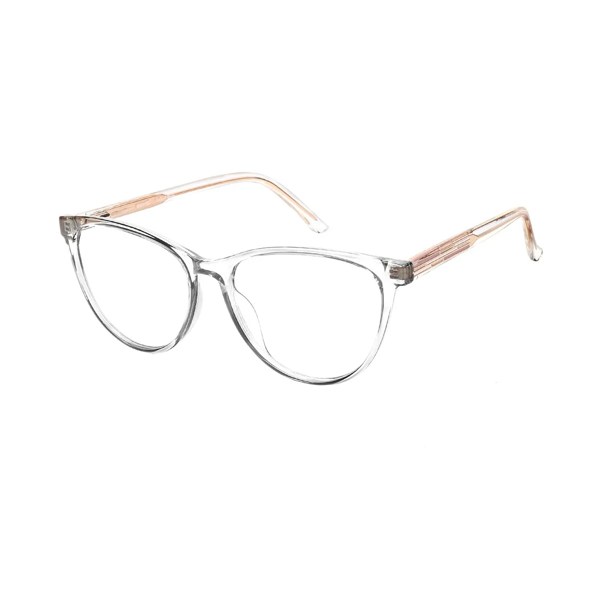 Elva - Cat-eye Translucent Glasses for Women - EFE