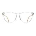 Elva - Cat-eye Translucent Glasses for Women