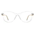 Elma - Round Translucent Glasses for Women