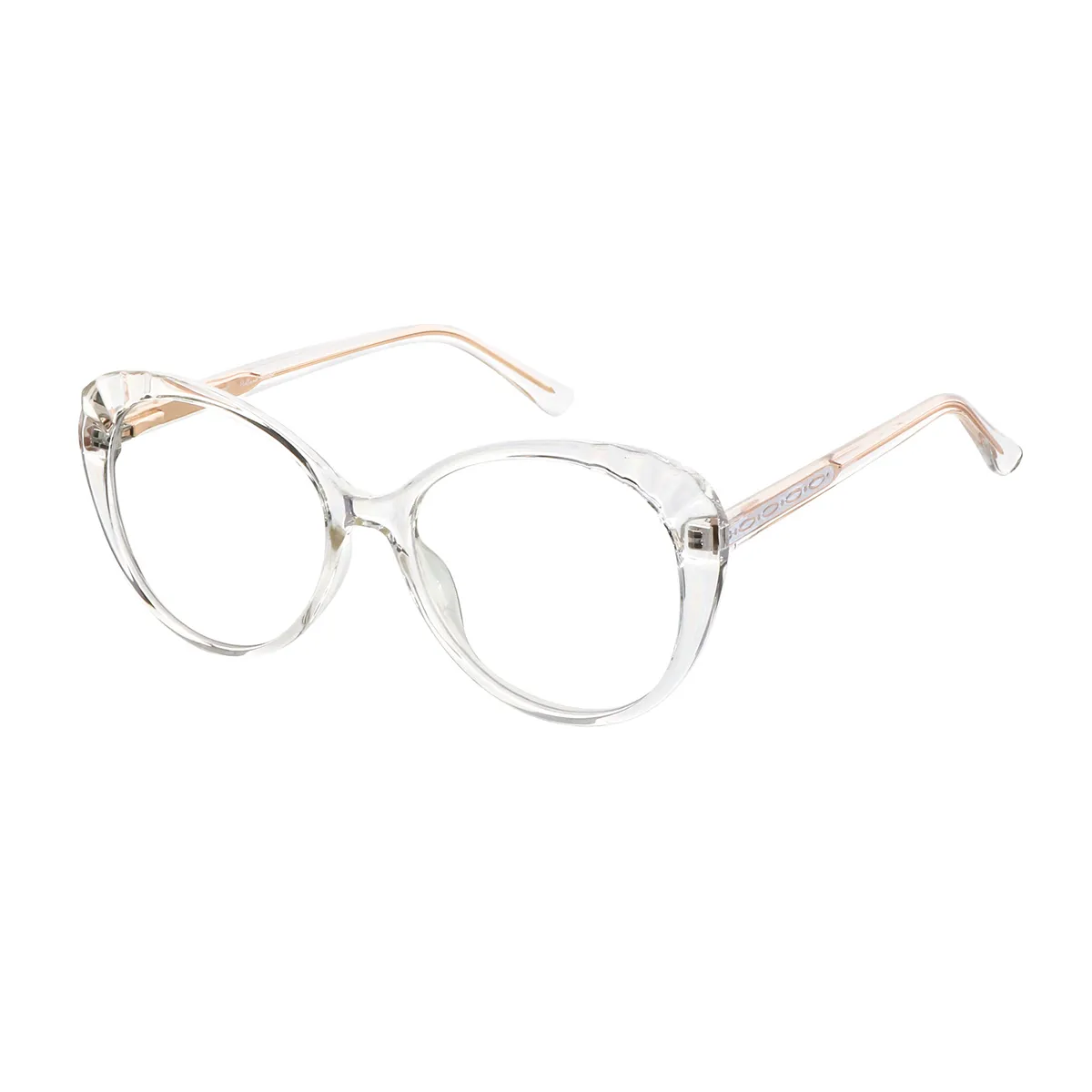 Fashion Oval Grey Eyeglasses for Women