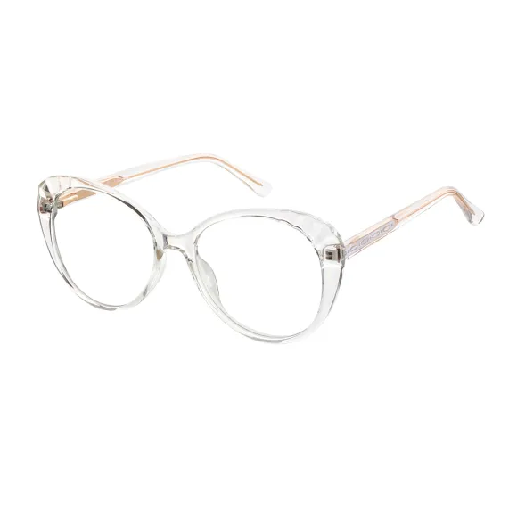oval crystal eyeglasses