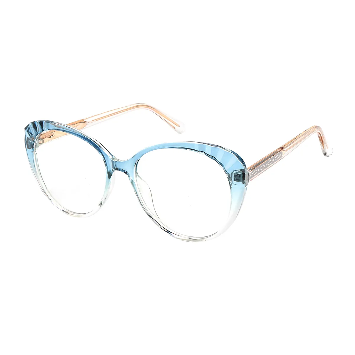 Ayre - Oval Blue Glasses for Women - EFE