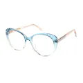 Ayre - Round Blue Glasses for Women