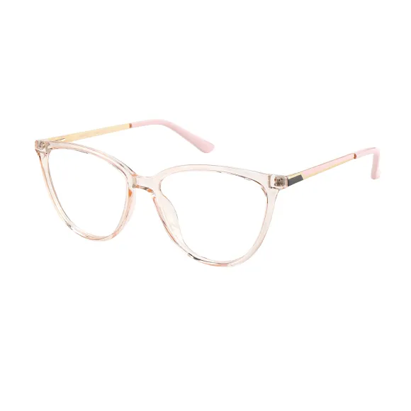 cat-eye pink eyeglasses