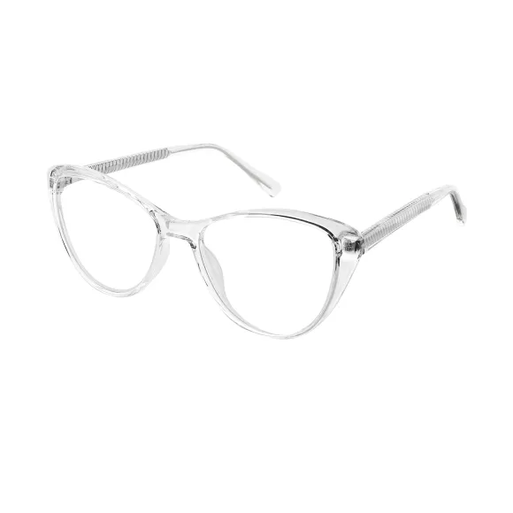 cat-eye crystal eyeglasses
