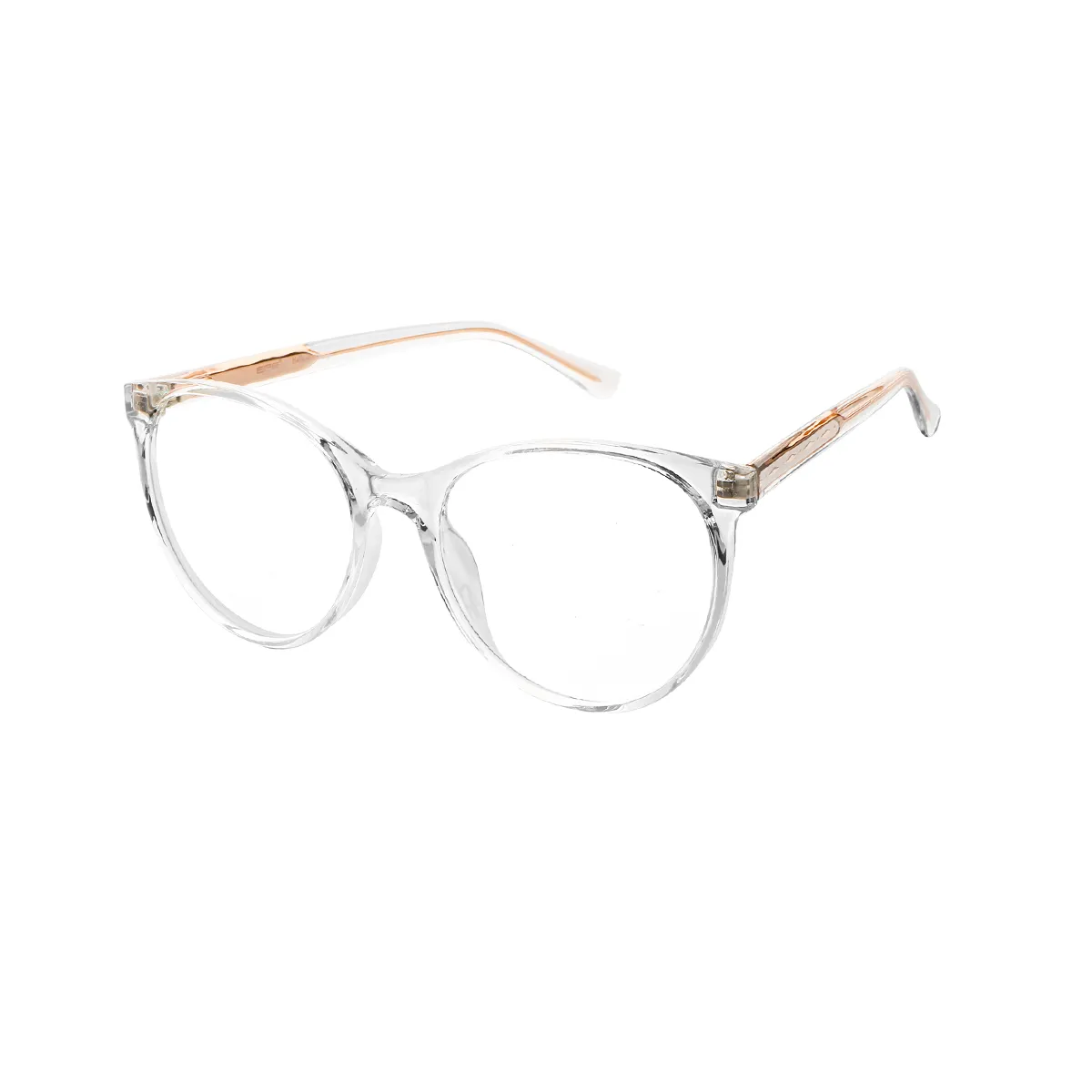 Goldie - Round Translucent Glasses for Women - EFE