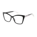 Fanny - Cat-eye Black Glasses for Women