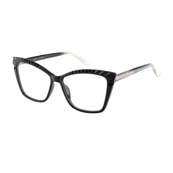 cat-eye black eyeglasses