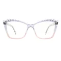 Fanny - Cat-eye Purple Glasses for Women