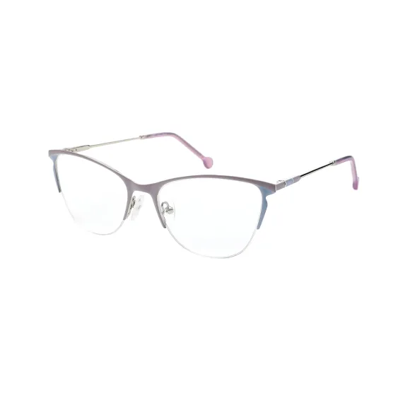 cat-eye grey-purple eyeglasses