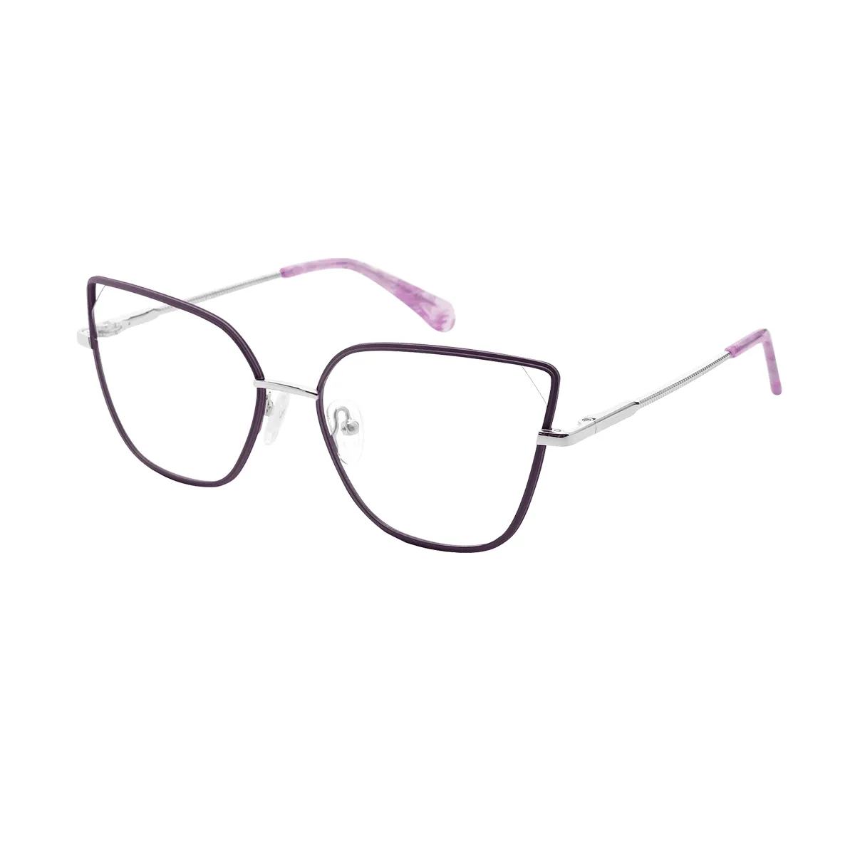Kittie - Cat-eye Purple Glasses for Women