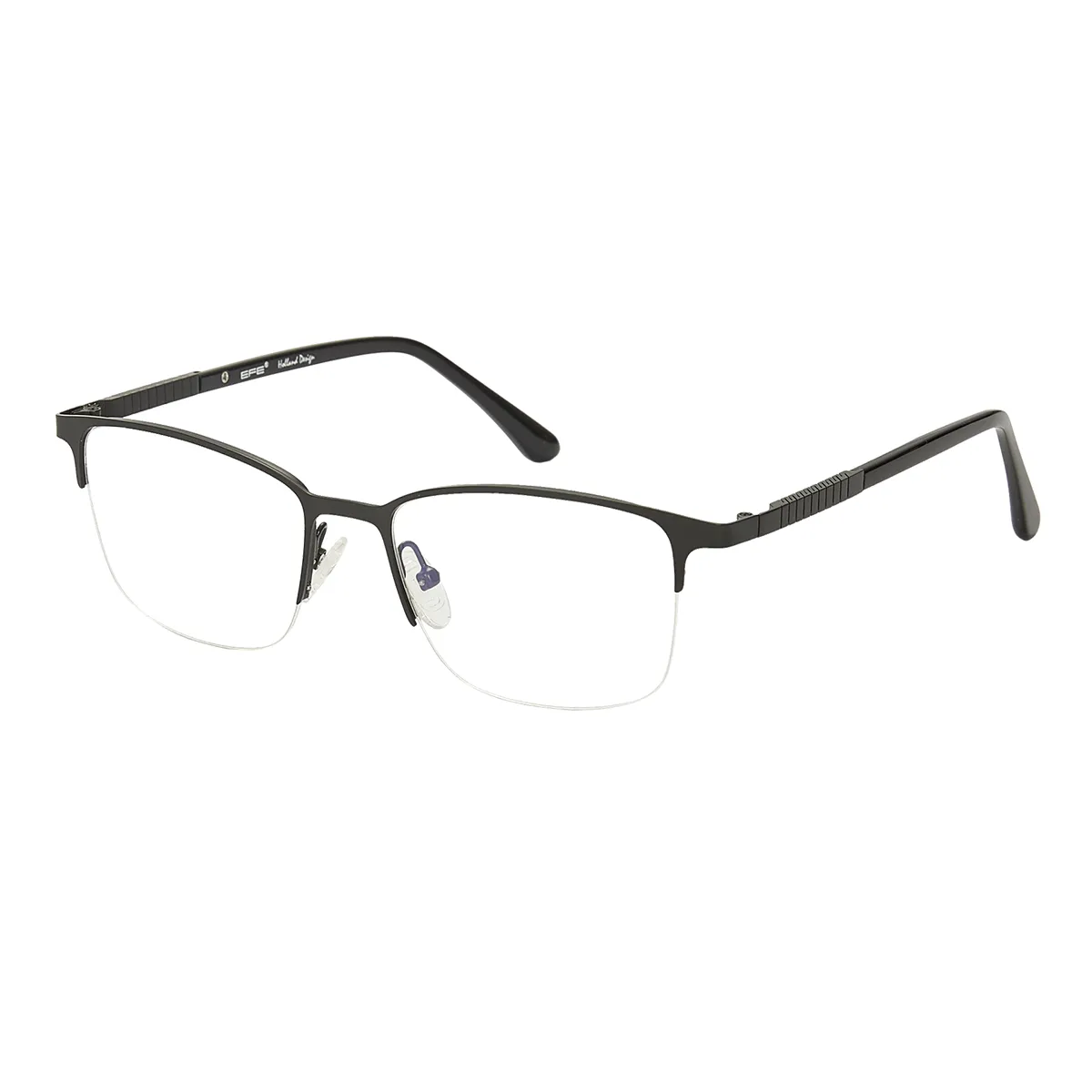 Perry - Rectangle Black Glasses for Men - EFE