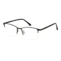 Perry - Rectangle Black Glasses for Men