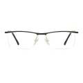 Alta - Browline Black-Gold Glasses for Men