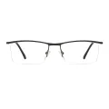 Alta - Browline Black Glasses for Men