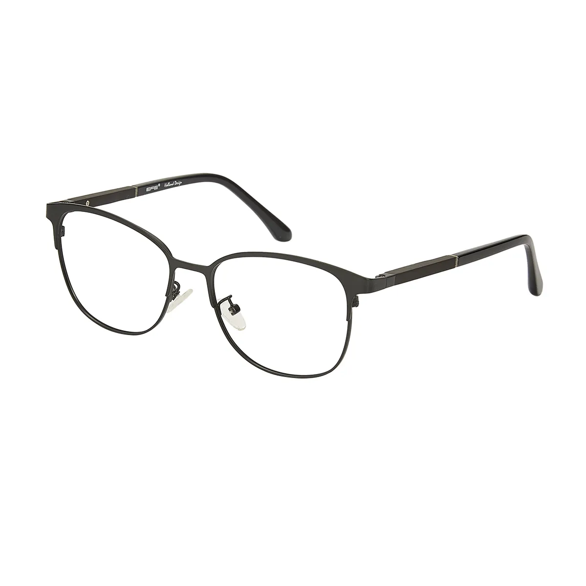 Frieda - Browline Black Glasses for Men - EFE