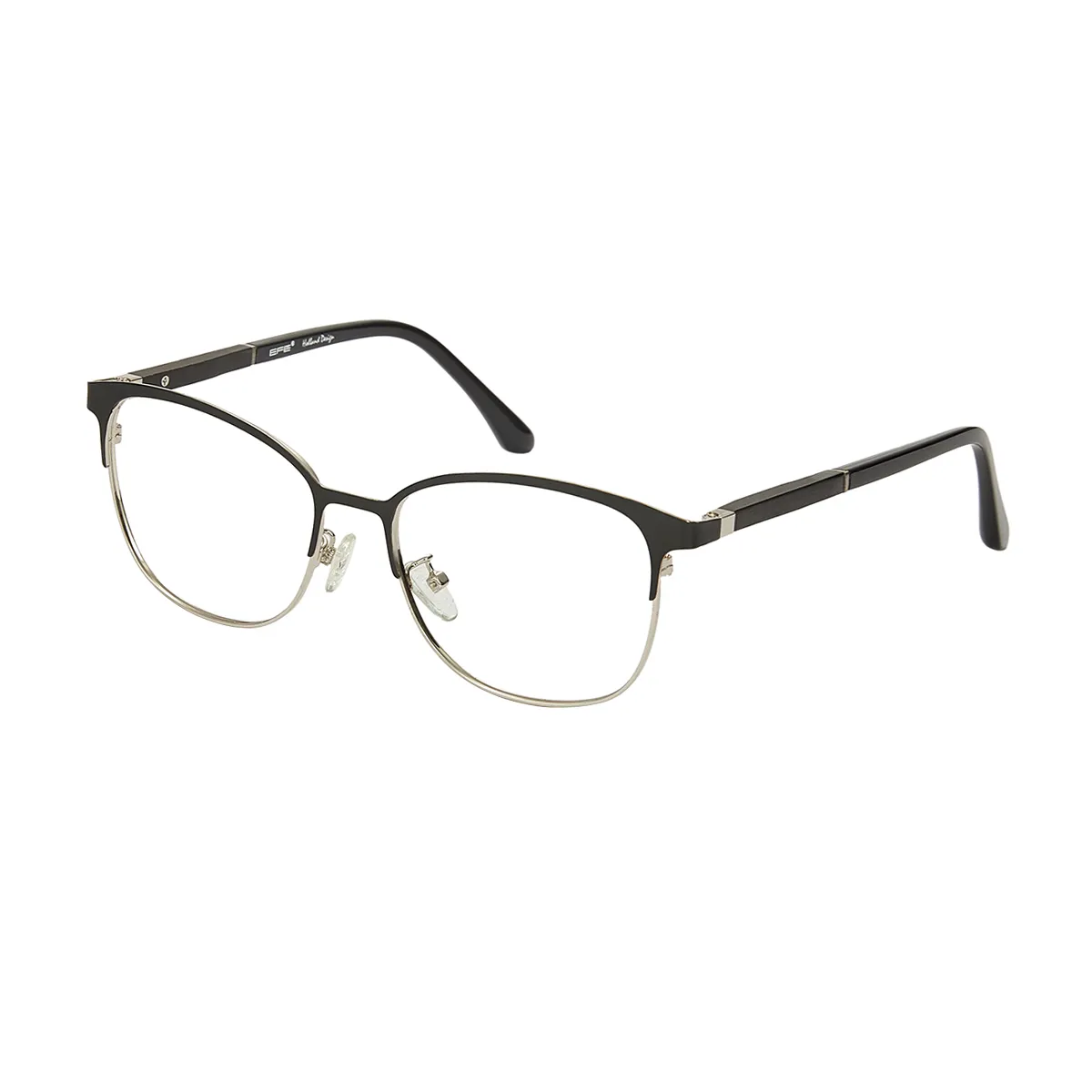 Frieda - Browline Black Glasses for Men