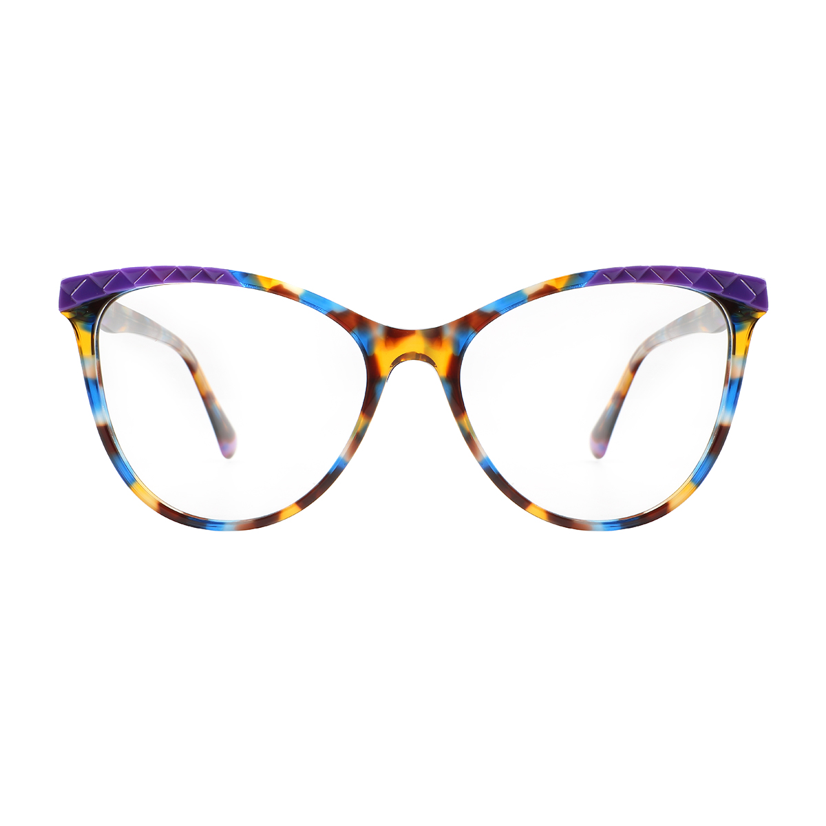 cat-eye eyeglasses #1024 - blue-purple