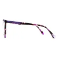 Flowers - Cat-eye Purple/Red Tortoiseshell Glasses for Women
