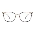 April - Oval Gray-Tortoiseshell Glasses for Women