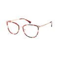 April - Oval Red-Tortoiseshell Glasses for Women