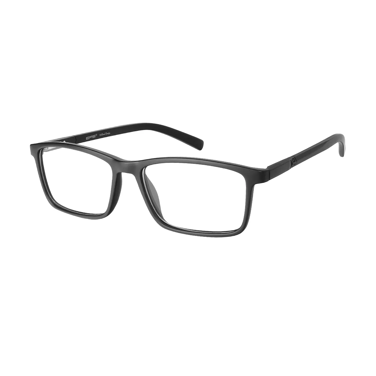 Classic Rectangle Black Glasses for Men